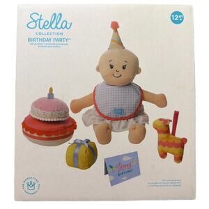 Stella Collection Birthday Party Set 6-Piece Doll Accessory Set Brand New